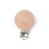 Clip para chupete de madera de haya con forma de molar para bebé, con diseño de animales, cómodo y anticaída, accesorios de joyería DIY.