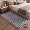 Alfombra de terciopelo de burbujas transfronteriza para mesita de noche, manta gruesa para mesita de noche de dormitorio, alfombrilla de felpa para pies, alfombrilla para sala de estar, sofá, ventana saliente, manta de pelo de conejo