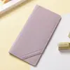 Billetera para Mujer Larga Ultrafina Billetera de Estudiante Tarjetero Ranuras para Múltiples Tarjetas Plegable Gran Capacidad Moda Simple Billetera con Broche