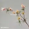Arreglo de Peonías Artificiales de Tallo Largo, Lleno y Voluminoso, Arreglo Floral de Pie, Nuevo Estilo Chino Arte Floral, Fila de Flores para Boda, Artificial