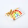 Caja de Dulces Transfronteriza Estilo Ins Arcoíris Cartón Blanco Caja Almohada Estilo Europeo Souvenir Cinta Caja de Embalaje para Dulces