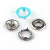 Atacado de Fábrica Múltiplas Especificações Botões de Metal de Cinco Garras para Roupas de Bebê, Botões Coloridos Vazados, Acessórios para Vestuário, Botões de Metal