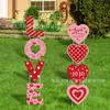 2027 Venta Caliente Transfronteriza Señales para Jardín del Día de San Valentín Decoración de Gnomo para Bodas y Fiestas al Aire Libre Señales para Jardín