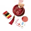 Set de Costura para Boda, Artículos de Dote de la Novia, Kit de Costura Portátil de Bordado de Alta Gama, Colección Completa de Suministros de Dote de la Novia