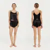 [Personalizado] Camisola de Verano para Mujer con Shorts Amazon Transfronterizo Lencería Espalda Descubierta Conjunto de Pijama 100% Seda para Mujer