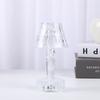 Lámpara de mesa pequeña LED de plástico con forma de diamante, lámpara de mesa decorativa para sala de estar, dormitorio, luz de noche, decoración de escritorio, disponible en stock.
