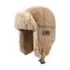 Sombrero de invierno para mujer para montar cálido con orejeras sombrero estilo coreano versátil con forro polar grueso a prueba de frío esquí sombrero Lei Feng para hombre