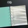 Álbum de Tarjetas de Ventilador Transparente para Fotos Polaroid de 5 Pulgadas Álbum de Fotos de Hojas Sueltas con Hebilla de Hongo 4x5 y 6x4 Pulgadas
