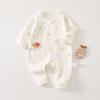 Roupas para Bebê Recém-Nascido Roupas de Escalada Hattie de Algodão Puro Sem Costura para Recém-Nascido Roupas de Monge para Bebê Primavera e Outono Roupas de Borboleta para Bebê Outono
