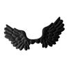 Alas de ángel de murciélago diablo con relieve de felpa de cuero sintético, hechas a mano, material de bricolaje, accesorios de decoración Lolita para abanicos