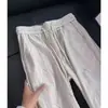Pantalones deportivos casuales de ajuste limpio con diseño ondulado para hombre, otoño, finos, estilo perezoso, pantalones de pana, buena caída, pantalones anchos casuales