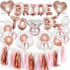 Conjunto de balões BRIDETOBE de ouro rosa de 16 polegadas da Amazon para decoração de despedida de solteiro de casamento
