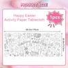 Mantel de Papel Colorido Desechable Graffiti Infantil Mantel para Fiesta de Pascua Impermeable y a Prueba de Aceite