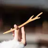 Este Año de Vida Danza de la Serpiente Pasador de Pelo Sándalo Verde Disco de Madera Antiguo para el Cabello Pasador de Madera Hecho a Mano del Año de la Serpiente Pasador de Pelo de Sándalo Sentido Avanzado Pasador para el Cabello