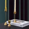 Suporte de Velas Decorativo de Metal e Alumínio de Luxo Nórdico para Uso Doméstico, Suporte de Velas Decorativo Retro Criativo para Casamento