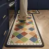 Tapete de chão de cozinha, base de tapete, tapete especial para pés, lama de diatomáceas, lavável, absorvente, antiderrapante, resistente a óleo, tapete de porta de entrada transfronteiriço