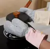 Guantes de Lavar Platos de Alambre de Acero Limpieza de Cocina Raspador de Ollas Antiescaldado Engrosados Impermeables Tareas del Hogar Limpieza de Estufas Eliminación de Manchas Resistentes al Desgaste