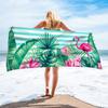 Toalha de Praia de Lã Unilateral para Comércio Exterior Microfibra Toalha de Banho de Praia Verão Padrão Estampado Toalha de Banho Praia