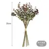 6 Zha Eucalipto Folha de Dinheiro Flor Material Flor Falsa Comércio Exterior Flor Artificial Planta Verde Simulação Planta Suave para Casa com Grama
