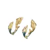 Aretes Dinámicos de Piscis y Delfín con Diseño Colgante Trasero para Mujer, Aretes de Diseño Nicho, Nuevo Estilo Popular, Aretes de Alta Gama para Mujer