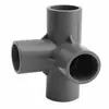 PVC tridimensional três vias quatro vias espessado 20 25 32 50 branco cinza azul armário de sapatos faça você mesmo ângulo reto acessórios para tubos de abastecimento de água