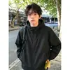 Ropa de Malla Negra con Protección Solar para Hombres y Mujeres, Chaqueta de Trabajo Fina y Transpirable con Capucha para Verano, Chaqueta de Exterior de Secado Rápido