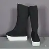 Zapatos de Hombre para Ópera de Pekín y Ópera Yue, Botas Altas de Ópera, Zapatos para Cantar, Botas de Suela Gruesa para Drama Masculino de Ópera Huangmei, Botas de Oficial, Zapatos de Drama