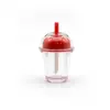 Yueshunxing En Stock 5ml Taza Creativa de Té con Leche Tubo de Brillo de Labios Botella Transparente Material de Empaque para Brillo de Labios Tubo Vacío para Brillo de Labios