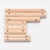 Palo de Madera Redondo Sólido con Agujeros para Proyectos de Bricolaje, Escalera de Escalada para Mascotas, Accesorios para Juguetes de Loros, Palo de Madera Redondo para Columpio