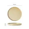 Platos cerámicos de estilo western vintage, platos de forma única para restaurantes y uso doméstico, platos para ensalada, platos para el desayuno, platos de presentación elegantes y atractivos