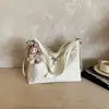 Bolsa Grande de Couro Estilo Coreano para Mulheres, Bolsa de Ombro, Nova Bolsa Tote Verão 2026, Mochila Moderna com Estampa de Bolinhas