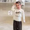 Novedades el 24.08) Camiseta de manga larga para niña, nueva camiseta básica para niños otoño 2026, top, ropa de bebé