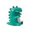 Decoración Día del Niño Arcilla Suave para Hornear Pastel Verde Muñeca Bebé Dinosaurio Niño Pastel de Cumpleaños Enchufe Fiesta