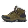 Calidez Otoño e Invierno Más Algodón Venta al por Mayor Dropshipping Zapatos de Montañismo para Exteriores de Caña Alta Estilo Pareja Tallas Grandes Senderismo Antideslizantes Zapatos de Algodón para Hombres y Mujeres