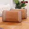 Colchoneta de Bambú Carbonizado de Verano Colchoneta Almohada de Bambú Almohada Chal Pieza de Almohada Chal Refrigerante para Estudiantes Almohada de Rattan para una Persona Funda de Almohada