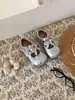 Zapatos de Princesa Vintage XSHX|Redondos Lindos Estilo Coreano Sencillos Mary Janes para Niñas con Punta Amplia y Goma Antideslizante para Otoño