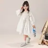 Vestido Tutú Elefantito Niñas Primavera 2026 Nuevo Algodón Puro Amigable con la Piel Falda Color Sólido Encaje Vestido Línea A