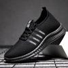 Tenis de Punto Modernos de Moda para Hombre Estilo Coreano, Zapatos Casuales de Malla Transpirable con Diseño Calado y Suela Suave