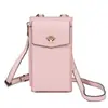 Bolsa para monedas, bolso de hombro para teléfono para mujer, bolso cruzado mini, bolso simple de PU para teléfono, bolso para teléfono, bolso de hombro pequeño, diseño simple