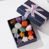 Caja de Regalo Popular Transfronteriza de Cristal Natural Set de Piedras Irregulares de Colores Piedra Rodante Set de Muestras Minerales Adornos Venta al Por Mayor