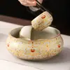 Cuenco para Lavar Té Ruyao para Uso Doméstico, Accesorio Retro Chino de Alta Gama para Ceremonia del Té, Recipiente Individual para Residuos de Té, Cuenco para Limpiar Tazas de Té, Nuevo Modelo 2026