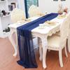 Estilo Europeu e Americano Transfronteiriço Amazon Chiffon 100D Caminho de Mesa Decoração de Casamento Mesa de Assinatura de Luxo
