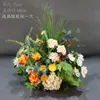 Arreglos Florales de Boda Estilo Bosque, Macetas Colgantes, Flores de Seda, Decoraciones de Pasillo, Decoraciones para la Ceremonia de Entrega del Coche de Boda, Escaparates, Plantas Verdes