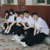 Uniforme JK Japonés Verano Camisa Blanca Estudiante de Preparatoria Graduación Estilo Universitario Camisa DK Masculina Holgada Manga Corta Vestido de Clase
