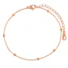 Tobillera Minimalista con Cuentas de Personalidad Acero de Titanio Estilo Ins para Mujer Verano Pies Expuestos Sexy Moda Tobillera Pequeña Dorada
