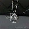Colar Personalizado em Aço Inoxidável com Pingente Olho de Hórus da Mitologia Escandinava Retro Europeu e Americano Acessórios Criativos de Joias Masculinas