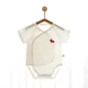 Mameluco de Bebé Verano Estilo Delgado Clase A Algodón Puro Manga Corta Triángulo Monopieza Mono para Recién Nacido Traje de Gateo para Bebé