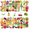 100 Piezas de Compra Directa Transfronteriza Frutas y Verduras Estilo Fresco Pegatinas Ins Graffiti Cuaderno Biy Pegatinas Impermeables para Niños