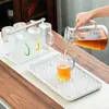 Vaso de agua de vidrio martillado de colores, taza de té verde de vidrio resistente al calor, taza de ocio de vidrio de borosilicato alto, taza de leche al por mayor