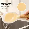 Cuchara de Arroz de Silicona de Pie para el Hogar, Antiadherente, con Mango de Madera de Haya, Lunares Antideslizantes, Fácil de Limpiar, Cuchara de Servir para Cocina